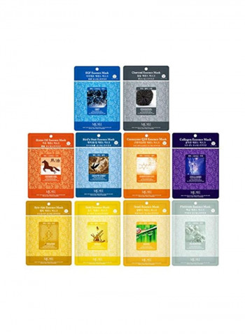 Pack Of 40 Elixir Beauty Nature Essence Full Face Facial Mask 23ml