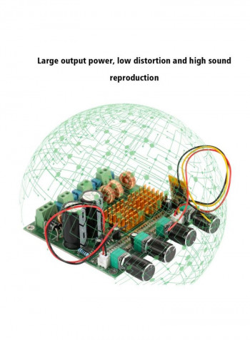 Power Amplifier Board DE6834 Green/Gold/Black