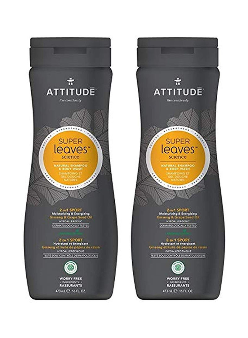 2 In1 Sport Shampoo & Body Wash For (Pack Of 2)