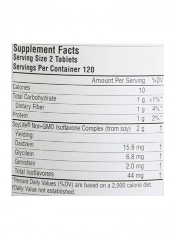 Genistein Soy Complex Supplement - 240 Tablets