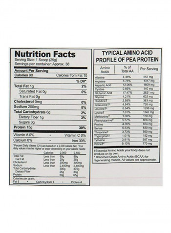 Pea Protein Powder - Vanilla Blast