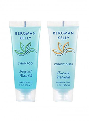 Shampoo And Conditioner Set With Round Soap Bar