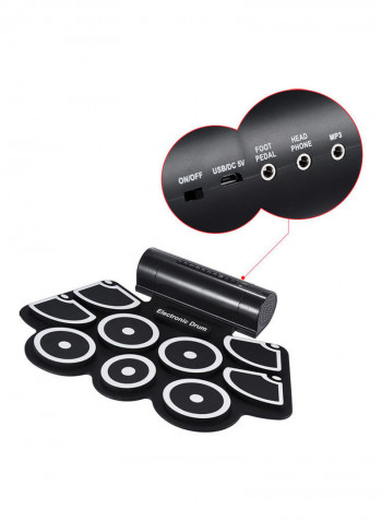 Portable Electronic Roll Up Drum Pad Set