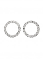 925 Sterling Silver Stud Earrings With Cubic Zirconia