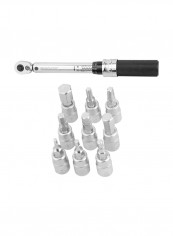 Adjustable Bike Torque Wrench Set Silver/Black 0.5inch