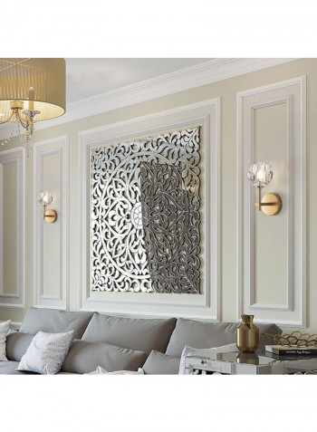 Double-Head Wall Lamp Clear/Gold