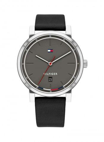 Men's Leather Analog Wrist Watch 1791735