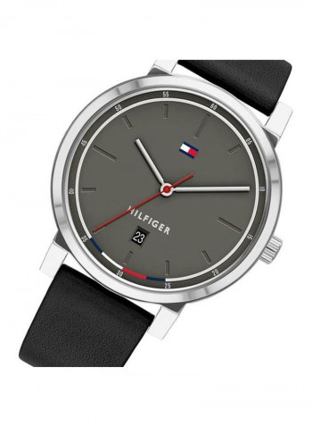 Men's Leather Analog Wrist Watch 1791735