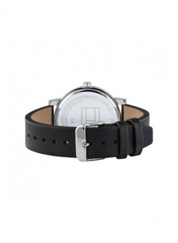 Men's Leather Analog Wrist Watch 1791735