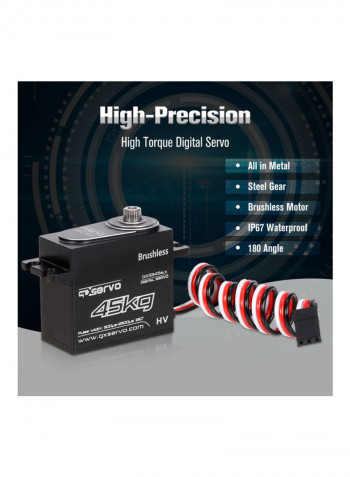 45KG Servo IP67 Waterproof Steering Servo For Rc Crawler 7.7x3.3x6cm