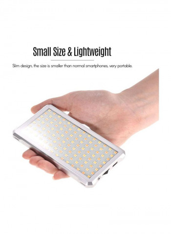 LED Video Light Silver/White