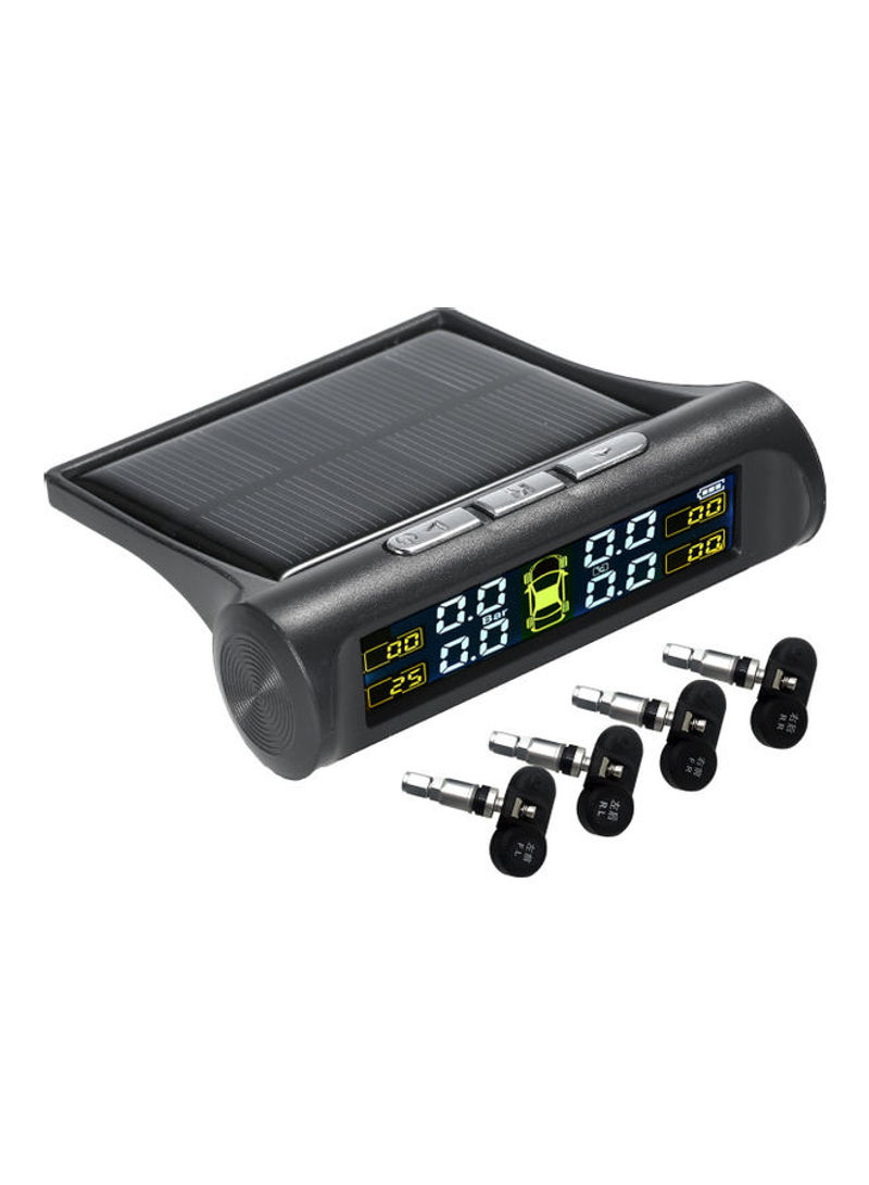 Solar Power Wireless Car Alarm System LCD Display with 4 Internal Sensors