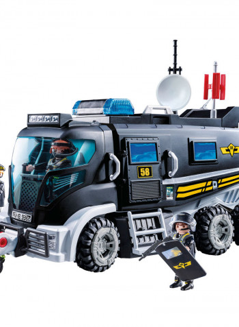 Tactical Unit Truck Figures Playset 5.6x27.9x16.5cm