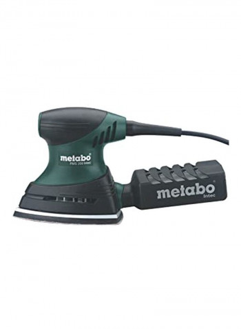 Multi Sander With Plastic Carry Case Green/Black 100x147millimeter