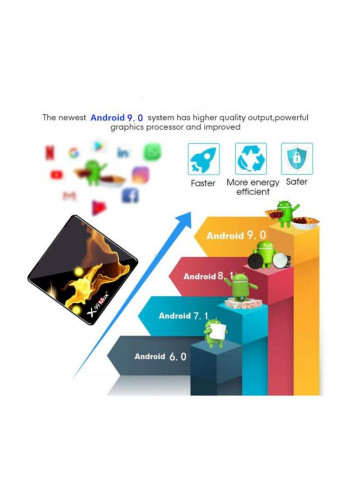 Smart Android Set Top Box X99 MAX+ Black/Yellow
