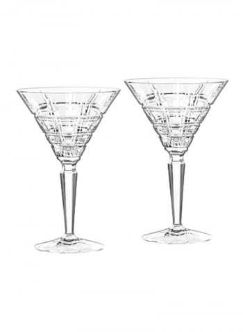 2-Piece Genuine Crystal Glass Set Clear