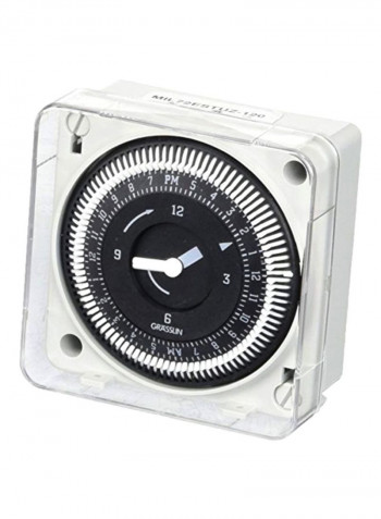 Flush Mount Electromechanical Scanner White/Black 3.8x3.2x2.2inch