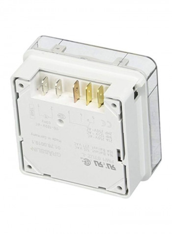 Flush Mount Electromechanical Scanner White/Black 3.8x3.2x2.2inch