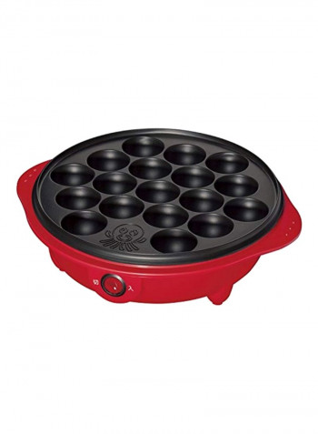 Japanese Takoyaki Pan Red/Black 9.1x3.1x9.1inch