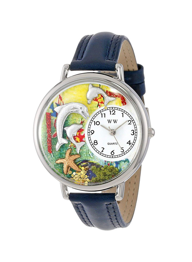 Kids' Casual Leather Quartz Analog Wrist Watch U-0140004