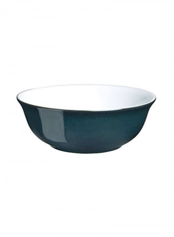 Stoneware Soup Bowl Green/White 6x6x4inch