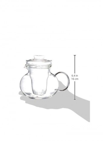 Teapot Infuser And Flowering Jasmine Tea Set Clear 10.2x7.1x8.1inch