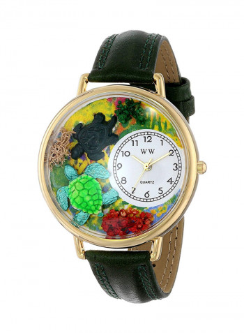 ساعة يد كوارتز كاجوال بعقارب مع سوار من الجلد طراز G-0140003 للأطفال