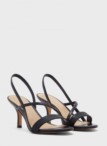Bonnardel Mid Heel Sandals Black