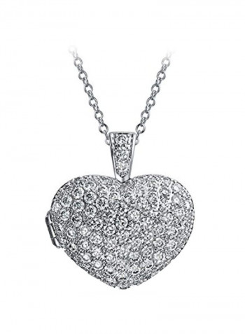 Brass Cubic Zirconia Studded Pendant