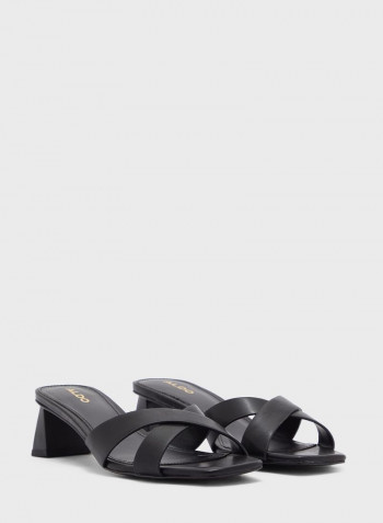 Connie Low Heel Sandals Black