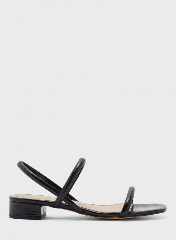 Candidly Low Heel Sandals Black