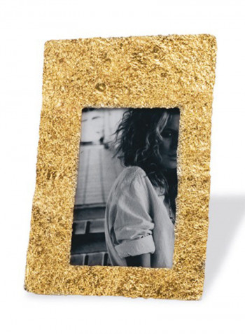 Small Crumpled Frame Gold