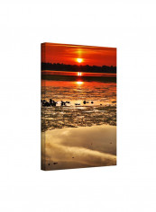 Breaking Dawn Gallery Wrapped Canvas Wall Art Multicolour 12 x 18inch