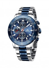 Men's Stainless Steel Waterproof Analog Quartz Wrist Watch