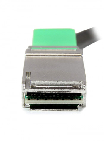 QSFP+ To QSFP+ Passive Direct Attach Twinax Cable Silver/Black