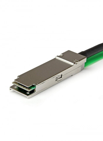 QSFP+ To QSFP+ Passive Direct Attach Twinax Cable Silver/Black