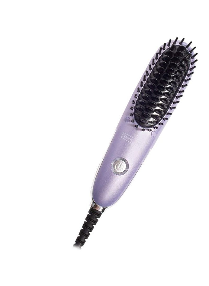BB Flow Mini Hair Straightening Brush Purple/Black