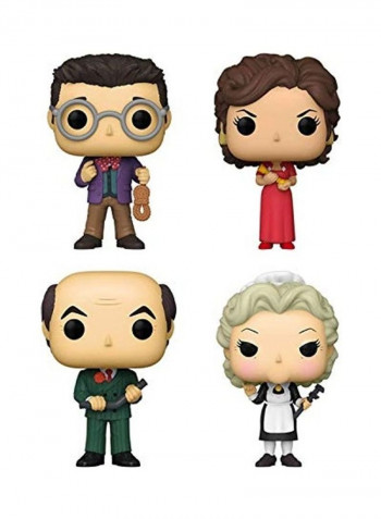 Set Of 4 Retro Toys Clue 10x9x8inch