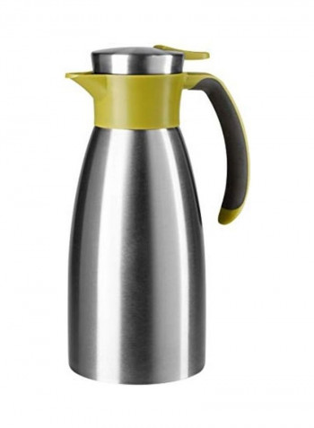 K3041114 Soft Grip Sealed Thermos Silver/Yellow