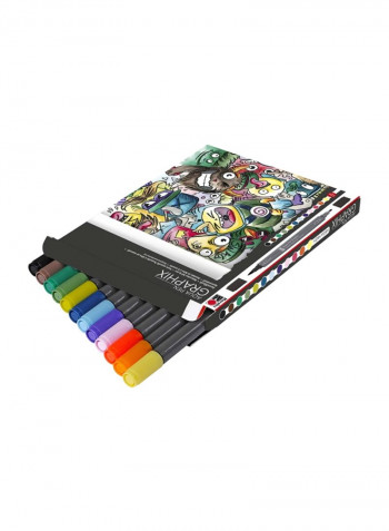 12-Piece Painting And Drawing Pens Set Multicolour