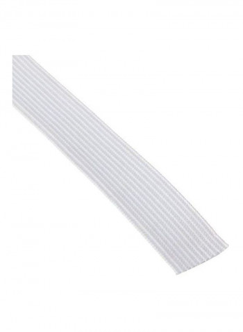 Non-Roll Knit Elastics White