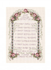 14-Piece What Cancer Cannot Do Counted Cross Stitch Kit Beige/Pink/Green reviews 14-Piece What Cancer Cannot Do Counted Cross Stitch Kit Beige/Pink/Green