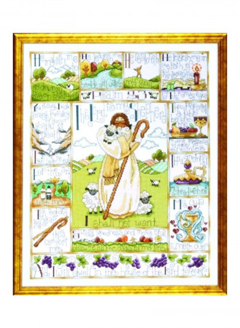 Psalm Counted Cross Stitch Kit Multicolour