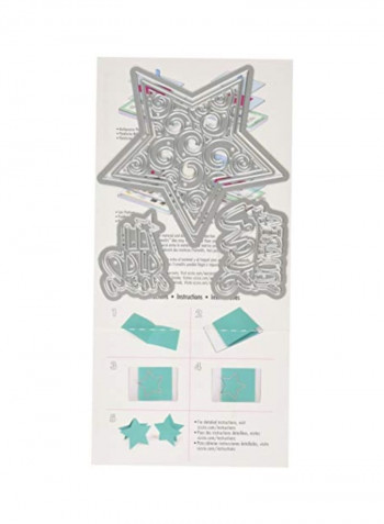 7-Piece Framelits Die Set White/Blue