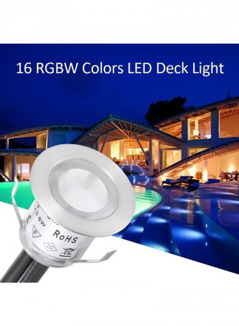 10-Piece LED Deck Lights With Remote Control Multicolour