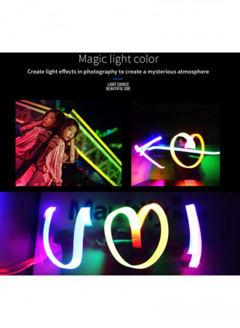 RGB LED Video Light Panel Black