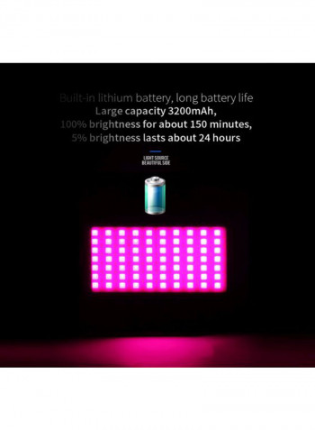 RGB LED Video Light Panel Black