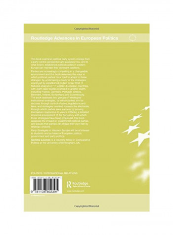 Party Strategies In Western Europe: Party Competition And Electoral Outcomes Paperback