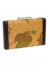Backgammon Set In Map Design Case 3014M 15inch