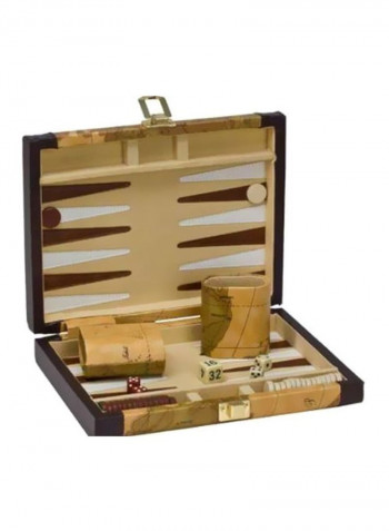 Backgammon Set In Map Design Case 3014M 15inch